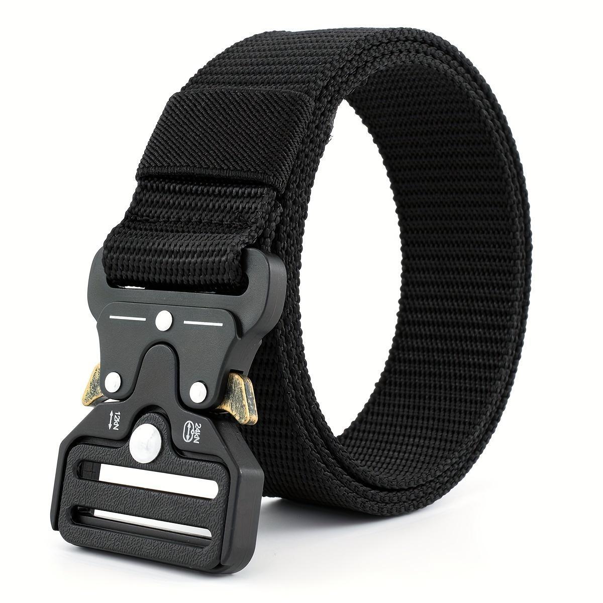 Men'S Accessories Essentials - Sabuk Taktis Nilon 120cm dengan Gesper