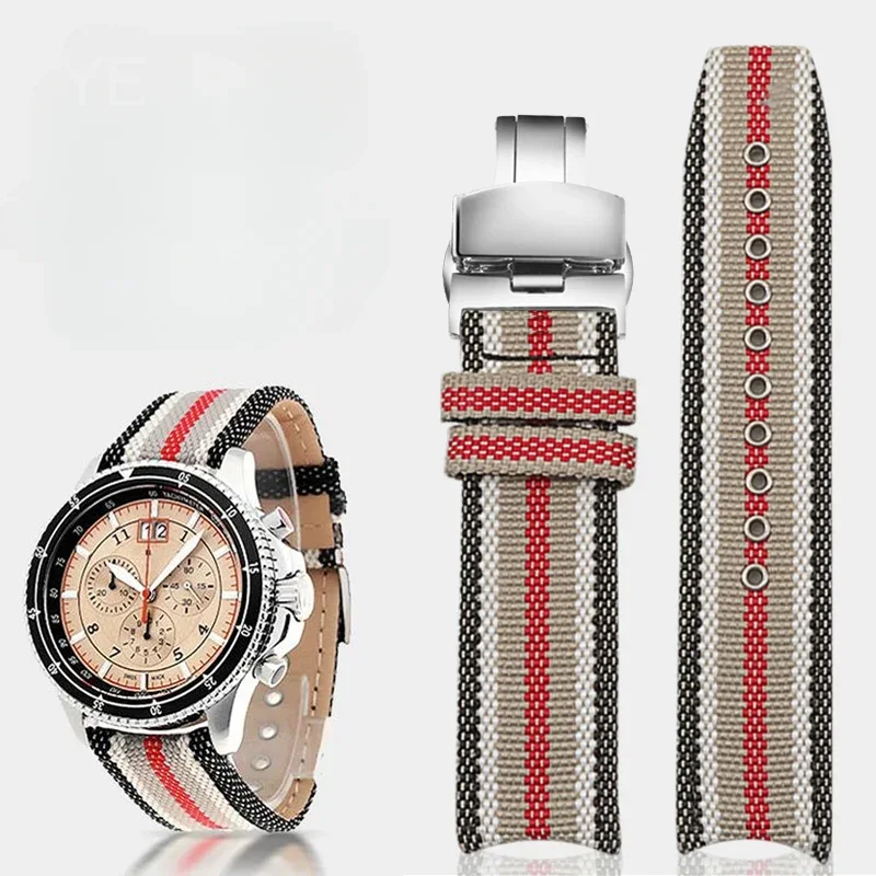 Men'S Accessories Burberry - Tali jam tangan nilon anyam untuk