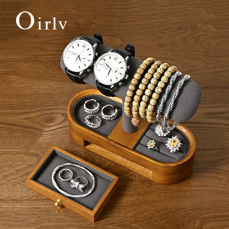 Men'S Accessories Drawer Organizer - Oirlv Rak Organizer Jam Tangan Kayu