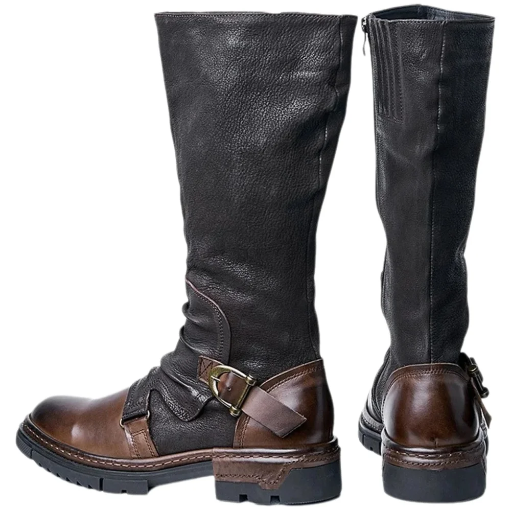 Men Accessories Style - Sepatu Kulit PU Retro Abad Pertengahan