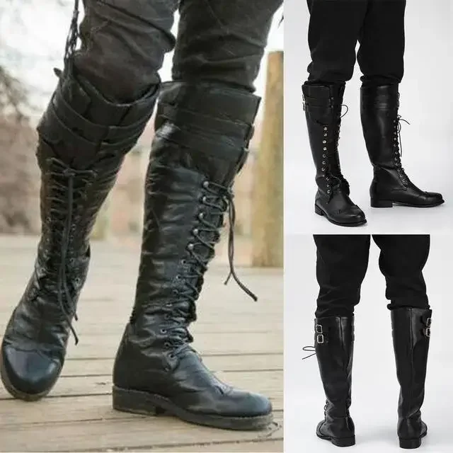 Medieval Men'S Accessories - Sepatu Cosplay Steampunk Abad Pertengahan Pria