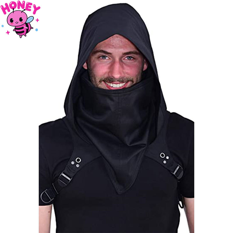 Medieval Men'S Accessories - Topi Abad Pertengahan Uniseks dengan Masker