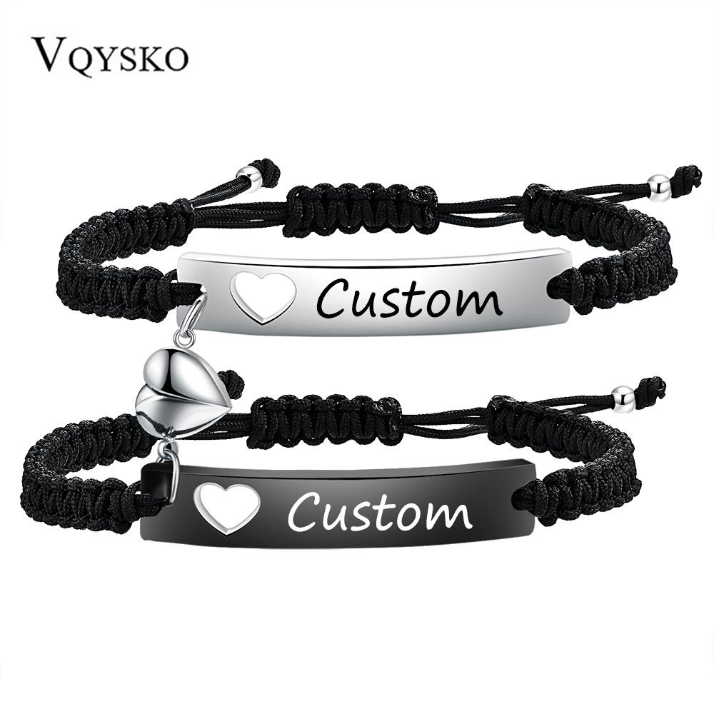 Men Accessories Wrist - Set gelang pasangan baja tahan karat