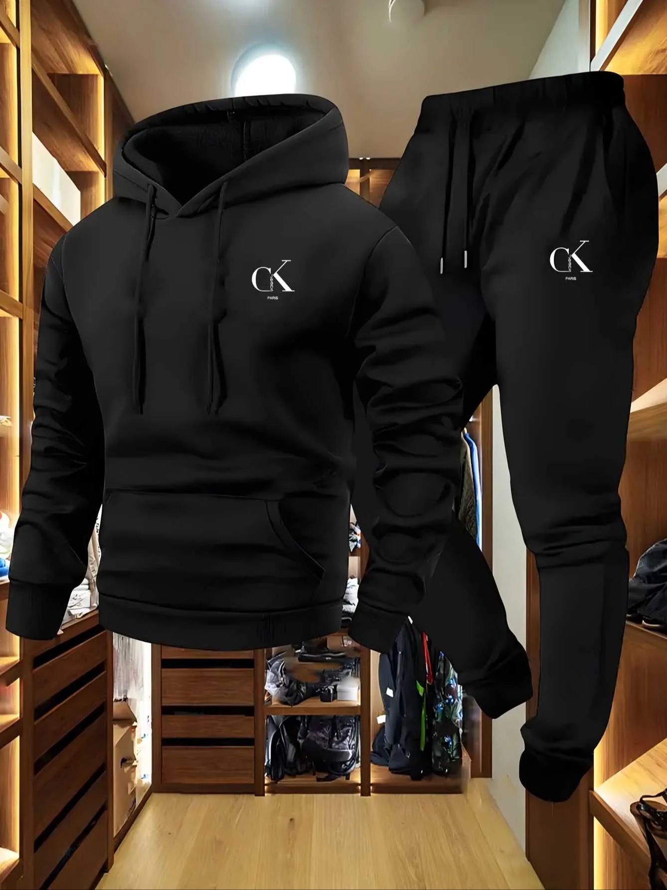Men'S Accessories Pouch - Set Hoodie Mewah Ukuran Besar Musim