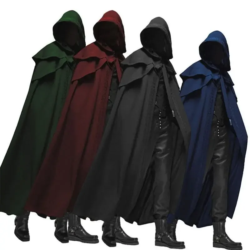 Medieval Men'S Accessories - Pakaian Cosplay Biksu Pria, Jubah Panjang