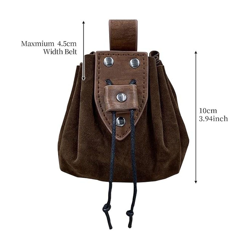 Tas Pinggang Kulit Gaya Viking - Medieval Men'S Accessories ulasan dan harga