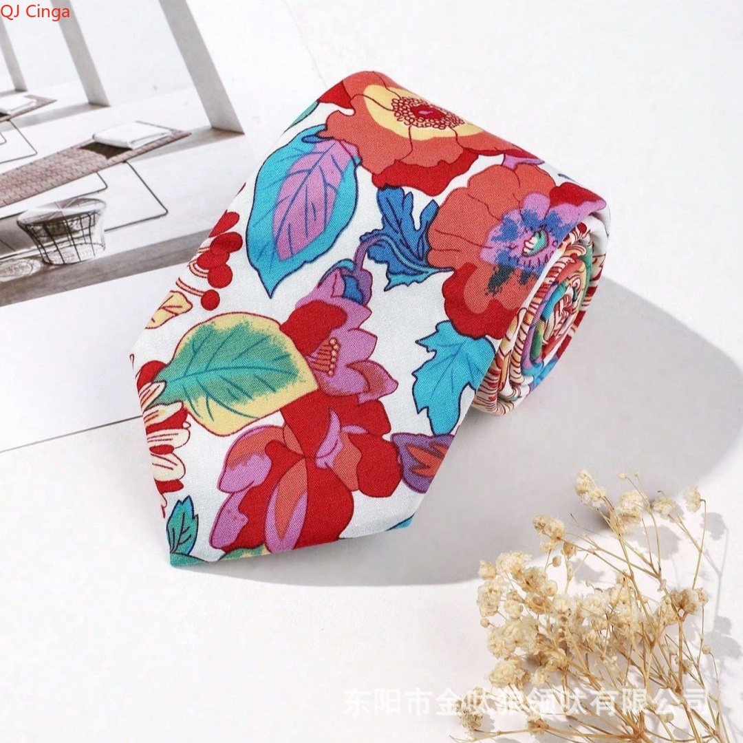 Dasi Pola Bunga Biru & Beige y - Men'S Accessories Essentials ulasan dan harga