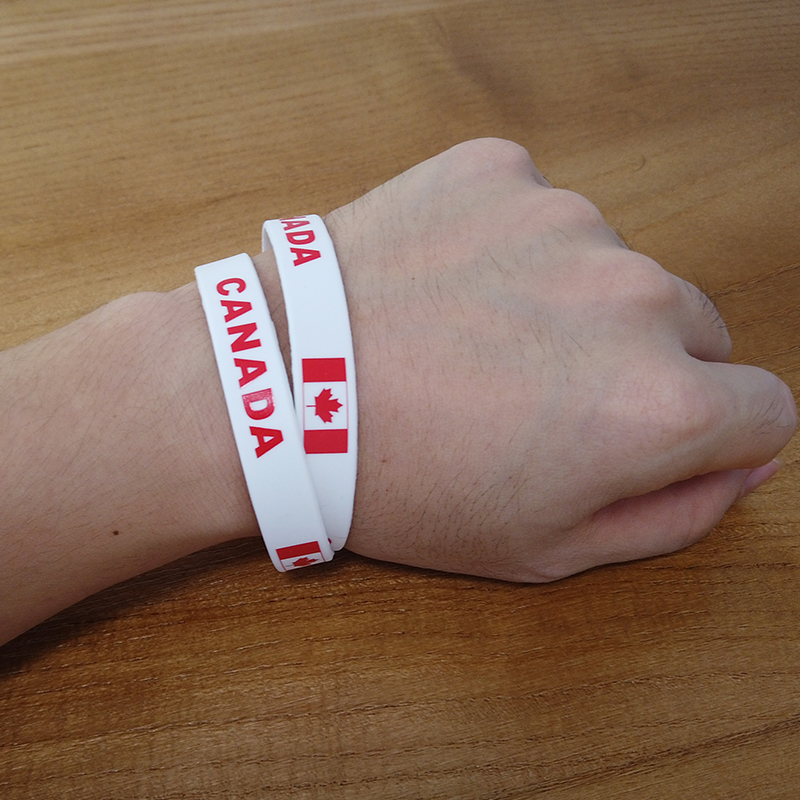 2 buah gelang silikon bendera  - Men'S Accessories Canada ulasan dan harga