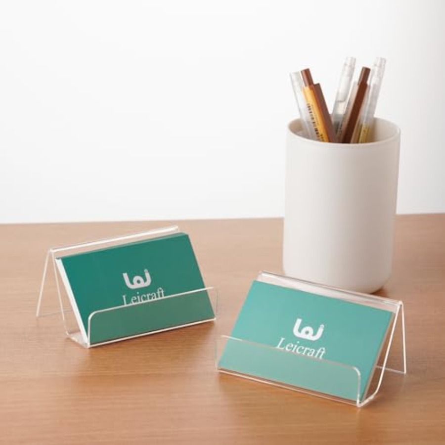 Tempat Kartu Nama Akrilik untu - Men'S Accessories Office ulasan dan harga