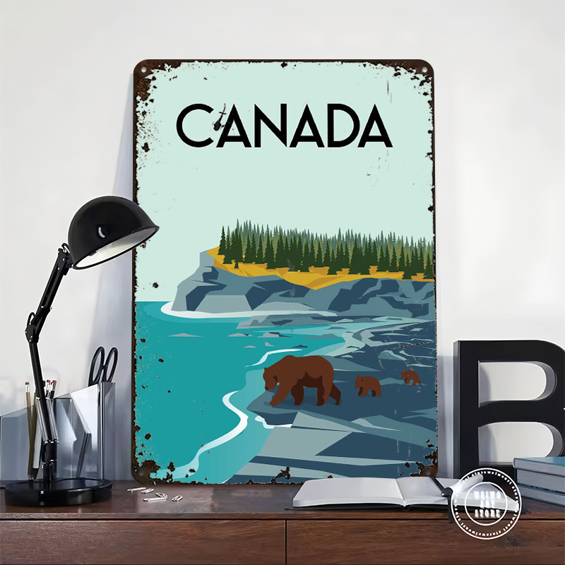 Poster Perjalanan Kanada Seni  - Men'S Accessories Canada ulasan dan harga