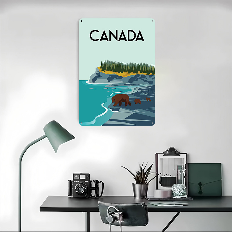 Poster Perjalanan Kanada Seni  - Men'S Accessories Canada ulasan dan harga