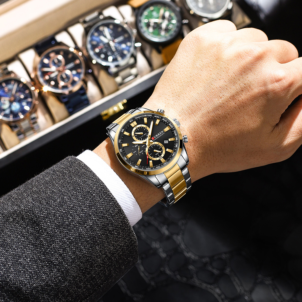 CURREN Jam Tangan Olahraga Chr - Men Accessories Jewelry ulasan dan harga