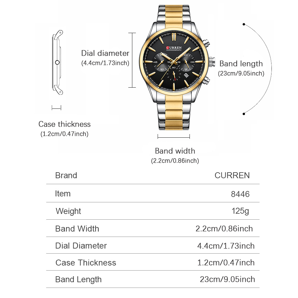 CURREN Jam Tangan Olahraga Chr - Men Accessories Jewelry ulasan dan harga
