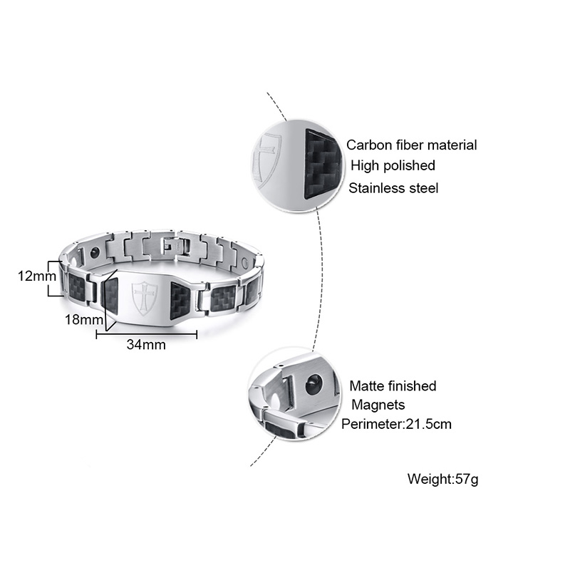 Cross Magnetik Gelang Pria Sta - Men Accessories Wrist ulasan dan harga