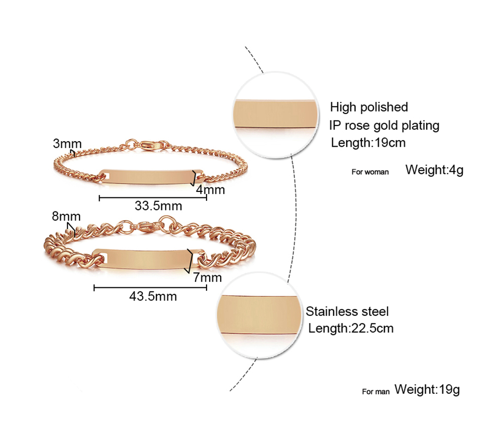 Plat Id Tag Bar Gelang Kuba Li - Men Accessories Wrist ulasan dan harga