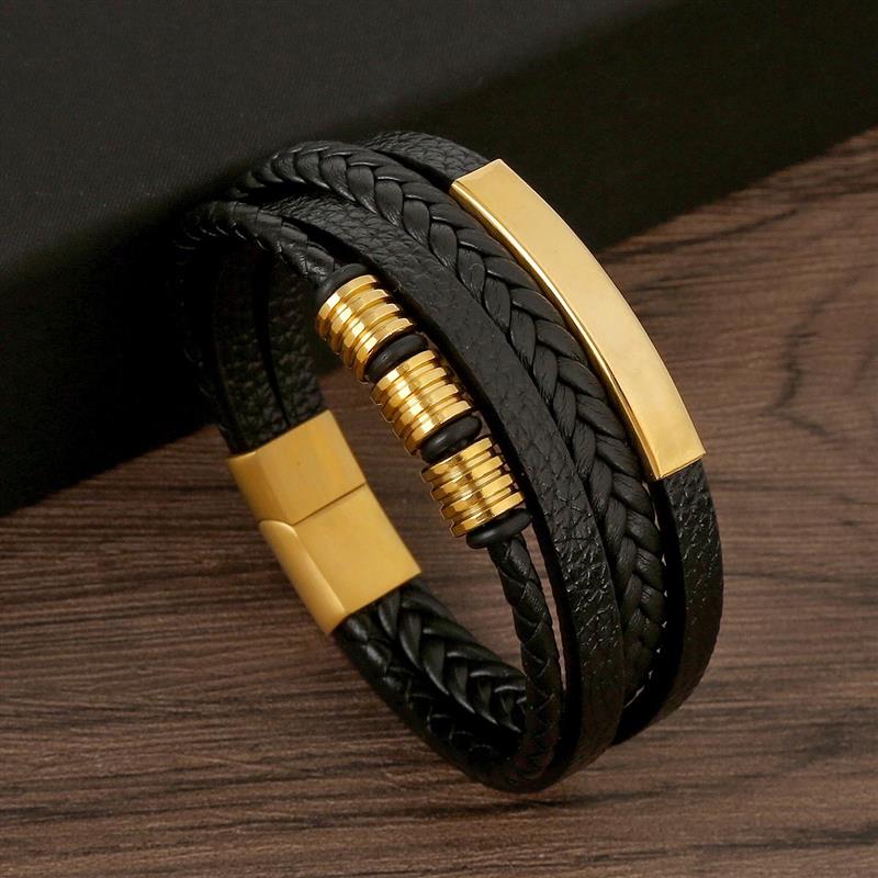 Klasik gelang kulit pria gaya  - Men Accessories Wrist ulasan dan harga