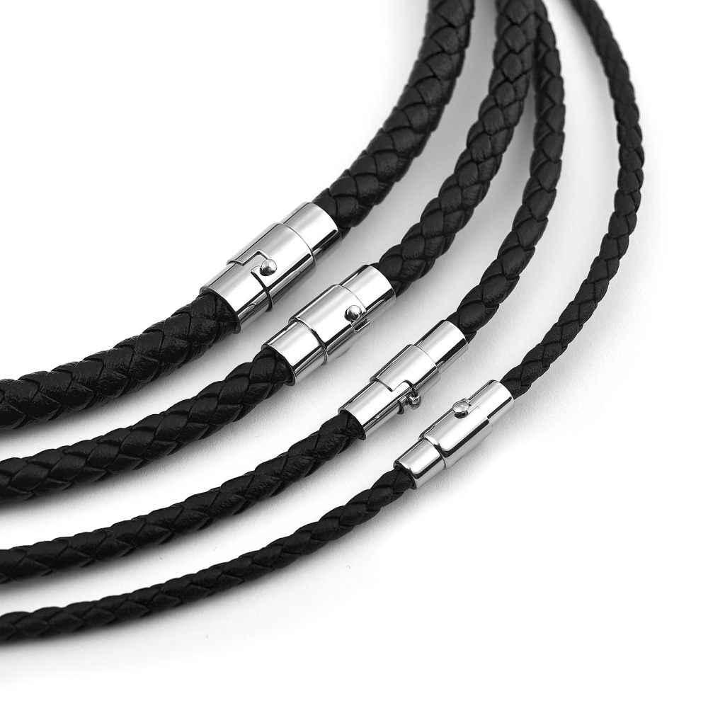 Kalung Kulit 45/50/60cm Tali L - Men Accessories Style ulasan dan harga