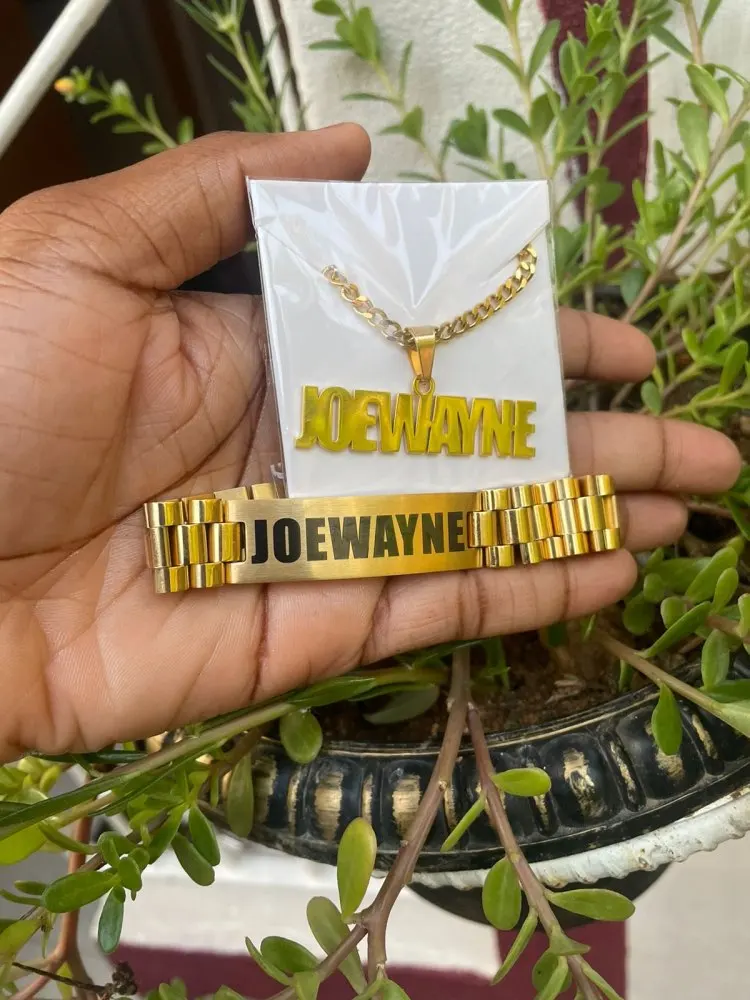Kustom kalung nama pria gelang - Men Accessories Wrist ulasan dan harga